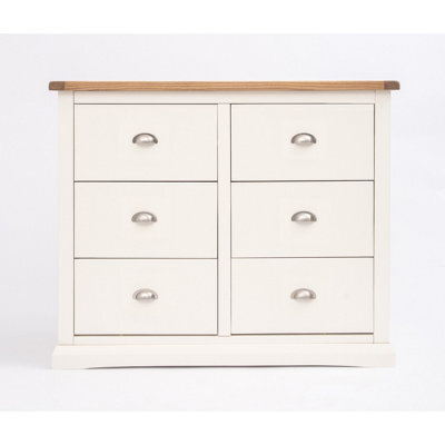 Cabinet Bits Cosenza 6 Drawer Chest Of Drawers Chrome Cup Handle - image 1