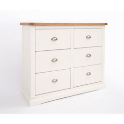 Cabinet Bits Cosenza 6 Drawer Chest Of Drawers Chrome Cup Handle - thumbnail 3