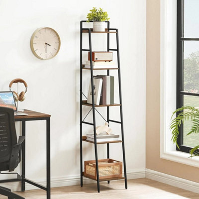 Brown 33 X 30 X 158 Cm Bookcase Tree Bookshelf Shelving Unit Floorstanding Book Shelf Storage - image 1
