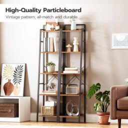 Brown 33 X 30 X 158 Cm Bookcase Tree Bookshelf Shelving Unit Floorstanding Book Shelf Storage - thumbnail 4