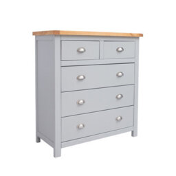 Cabinet Bits Argenta 5 Drawer Chest Of Drawers Chrome Cup Handle - thumbnail 2