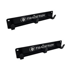 Tradetidy Tt-Chb X2 Coat Hooks Van Organiser Jacket Hangers - Black - thumbnail 1