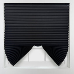 Furnished Stick On Blackout Blinds - No Drill Pleated Shades, Removable Blockout Shutters, Black (W)100Cm X (L)150Cm - thumbnail 7