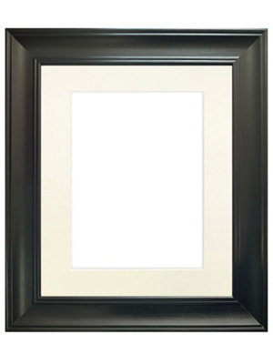 Frames By Post Scandi Black Frame With Ivory Mount For Image Size A3 - image 1