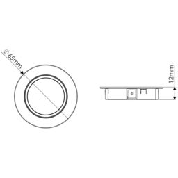 Sensio Hype Stainless Steel Effect Mains-Powered Led Variable White Under Cabinet Light Ip20 (L)65mm (W)65mm, Pack Of 3 - thumbnail 5