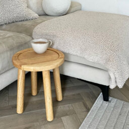 Rustic Small Wooden Stool - Milking Stool - Oxford Stool