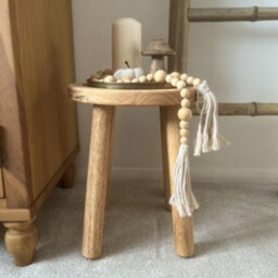 Rustic Small Wooden Stool - Milking Stool - Oxford Stool - thumbnail 4