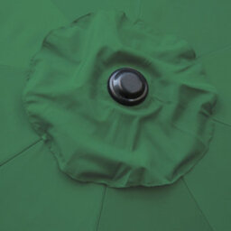 Sundaze 2.7M Green Round Garden Parasol Umbrella Patio Sun Shade Canopy Crank Tilt With Base - thumbnail 3