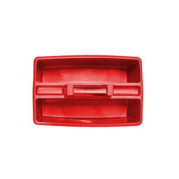 Red Large Cleaning Caddy Plastic Basket Tote Tidy Tray Handle Carry All Organiser - thumbnail 4