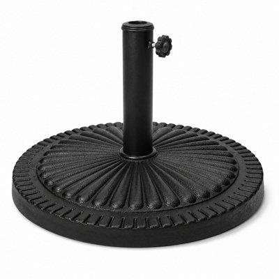 Shopnbits Parasol Base Heavy Duty Umbrella Stand Weighted Patio Garden Outdoor Base Black 14Kg - image 1