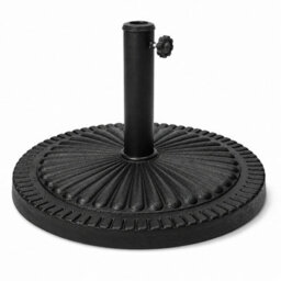 Shopnbits Parasol Base Heavy Duty Umbrella Stand Weighted Patio Garden Outdoor Base Black 14Kg - thumbnail 1