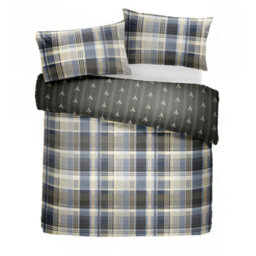 Dreams & Drapes Connolly Check 100% Brushed Cotton Duvet Cover Set - thumbnail 3