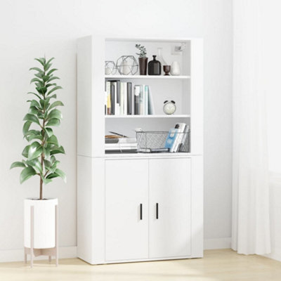 Berkfield Highboard White Engineered Wood - image 1