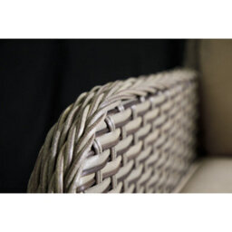 Loops 3Pc Garden Reclining Bistro Set - Rattan Wicker - Outdoor Chairs & Coffee Table - thumbnail 9