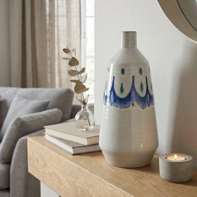 Garden Greatness Coastal Wave Terracotta Brush Vase - image 1