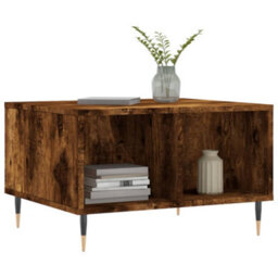 Berkfield Coffee Table Smoked Oak 60X50X36.5 Cm Engineered Wood - thumbnail 3