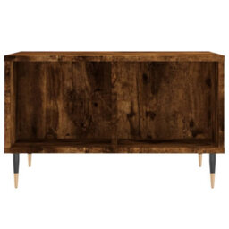 Berkfield Coffee Table Smoked Oak 60X50X36.5 Cm Engineered Wood - thumbnail 4