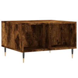 Berkfield Coffee Table Smoked Oak 60X50X36.5 Cm Engineered Wood - thumbnail 2