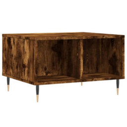 Berkfield Coffee Table Smoked Oak 60X50X36.5 Cm Engineered Wood - thumbnail 6