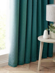 Luxury Living Adiso Pencil Pleat Taped Top Curtains Teal - thumbnail 4