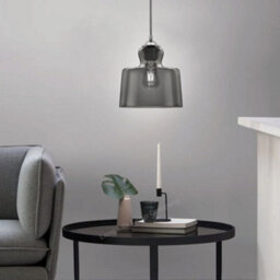 Long Life Lamps Company Modern Vintage Grey Smoked Glass Pendant Lamp M0224 - thumbnail 7