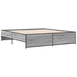 Berkfield Bed Frame Without Mattress Grey Sonoma 200X200 Cm - thumbnail 6