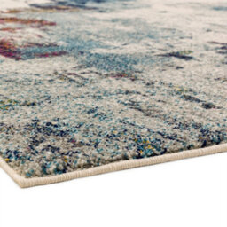 Abstract Multi Mustard Modern Easy To Clean Abstract Rug For Dining Room -160Cm X 230Cm - thumbnail 4