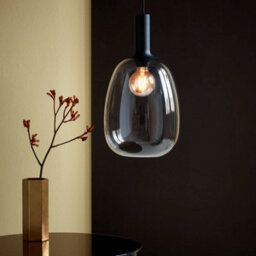 Nordlux Alton Glass Pendant Light Hand Blown Black,mains - thumbnail 1