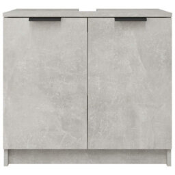 Berkfield Classic Bathroom Cabinet Concrete Grey 64.5X33.5X59 Cm Engineered Wood - thumbnail 7