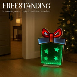 Xmas Haus Led Infinity Indoor Christmas Decoration - Gift Box - thumbnail 3