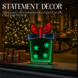 Xmas Haus Led Infinity Indoor Christmas Decoration - Gift Box - thumbnail 6