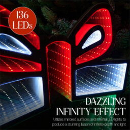Xmas Haus Led Infinity Indoor Christmas Decoration - Gift Box - thumbnail 4