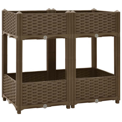 Berkfield Elegant Raised Bed 80X40X71 Cm Polypropylene - image 1