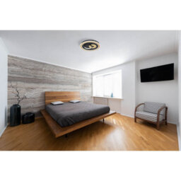Luminosa Lighting Luminosa Chessy Integrated Led Semi Flush Ceiling Light Matt Black 2X Led Dimmable 2700-6500K Remote Control Tuya Smart - thumbnail 9