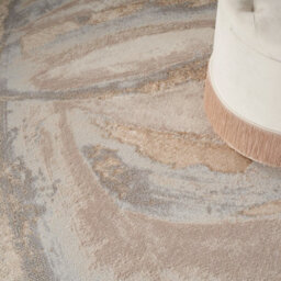 Beige Abstract Rug, 10mm Thickness Stain-Resistant Rug, Modern Rug For Bedroom, Livingroom, & Diningroom-274Cm X 366Cm - thumbnail 4