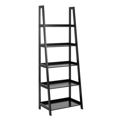 Furniture To Go Wally Bookcase With 5 Shelves In Black - image 1