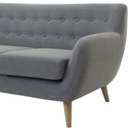 Beliani Sofa 3 Seater Motala Fabric Light Grey - thumbnail 8