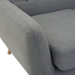 Beliani Sofa 3 Seater Motala Fabric Light Grey - thumbnail 9