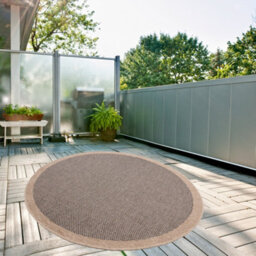 The Rugs Nature Collection Outdoor Rug In Dark Grey 5200Dg - thumbnail 9