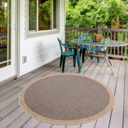 The Rugs Nature Collection Outdoor Rug In Dark Grey 5200Dg - thumbnail 8