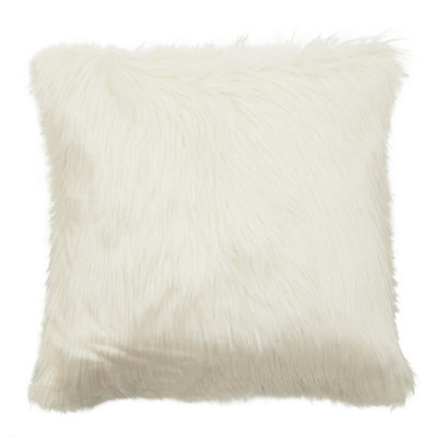 Orsina Bosie Lamina Cream Square Fur Cushion - image 1