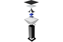 Nightsearcher Nexsun Multi Coloured Square Solar Bollard Light - 5 Year Warranty - thumbnail 3