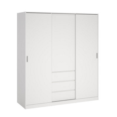 Tvilum Esla Wardrobe 3 Door 3 Drawer W Box1/2