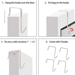 24 Pockets Over Door Hanging Shoe Rack Storage Hanger Holder Organiser Tidy New - thumbnail 5