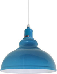 Ledsone Vintage Industrial Pendant Light E27 Holder Blue Curvy For Living Room Kitchen Restaurant Cafe - thumbnail 5