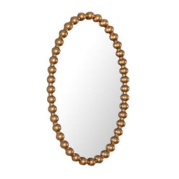 Como - Antique Oval Wall Mirror - Antique Gold Frame - thumbnail 4