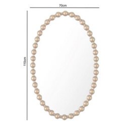 Como - Antique Oval Wall Mirror - Antique Gold Frame - thumbnail 7