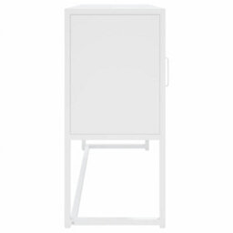 Berkfield Sideboard White 105X35X75 Cm Steel - thumbnail 6