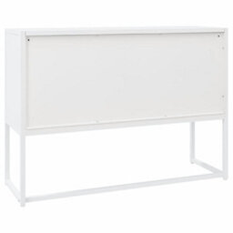 Berkfield Sideboard White 105X35X75 Cm Steel - thumbnail 7