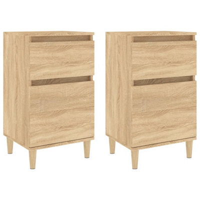Berkfield Elegant Bedside Cabinets 2 Pcs Sonoma Oak 40X35X70 Cm - image 1